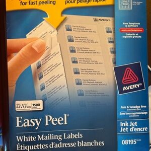 Avery # 08195 Ink Jet Labels